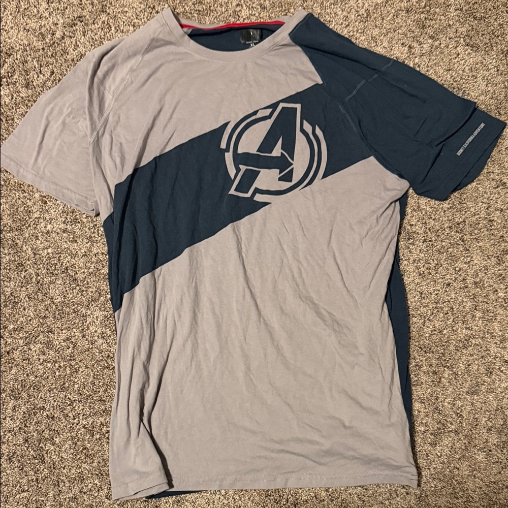 Marvel Avengers Campus Disney California Adventure Graphic Tee in Gray and Blue